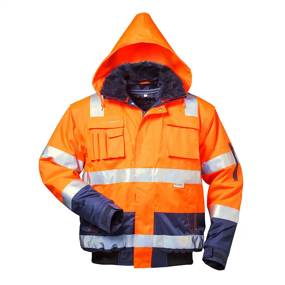Warnschutz-Pilotenjacke "OLIVER" Orange/Marine in 3XL - Thumbnail 1