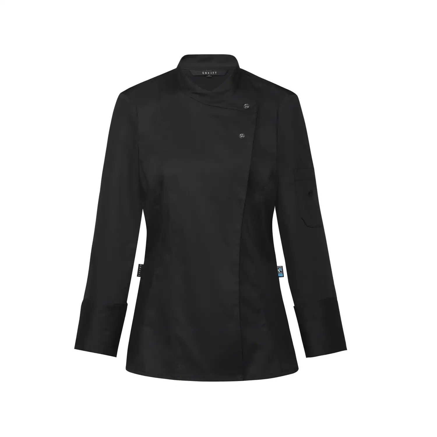 Damen Kochjacke "5422" in schwarz, L - Thumbnail 1