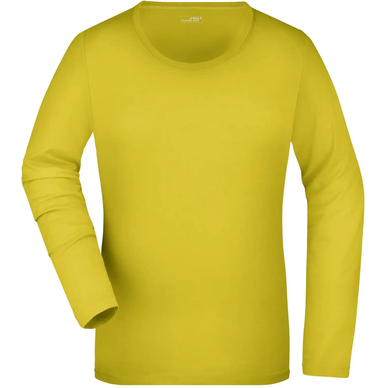 Damen Langarmshirt "JN927" in yellow, L - Thumbnail 1