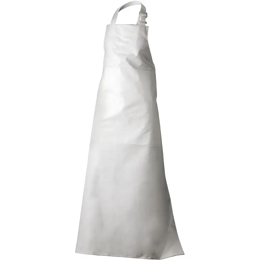 Vinyl-Schürze "ULF" 100x140 cm weiß - Bild 1