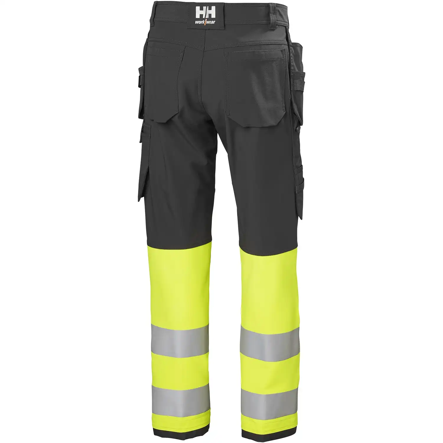 Stretch Warnschutz Handwerkerhose "ALNA 4X" Kl. 1 in gelb/schwarz, D112 - Thumbnail 1