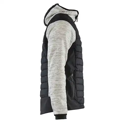 Hybridjacke "5930" in grau-melange/schwarz, 3XL - Thumbnail 4