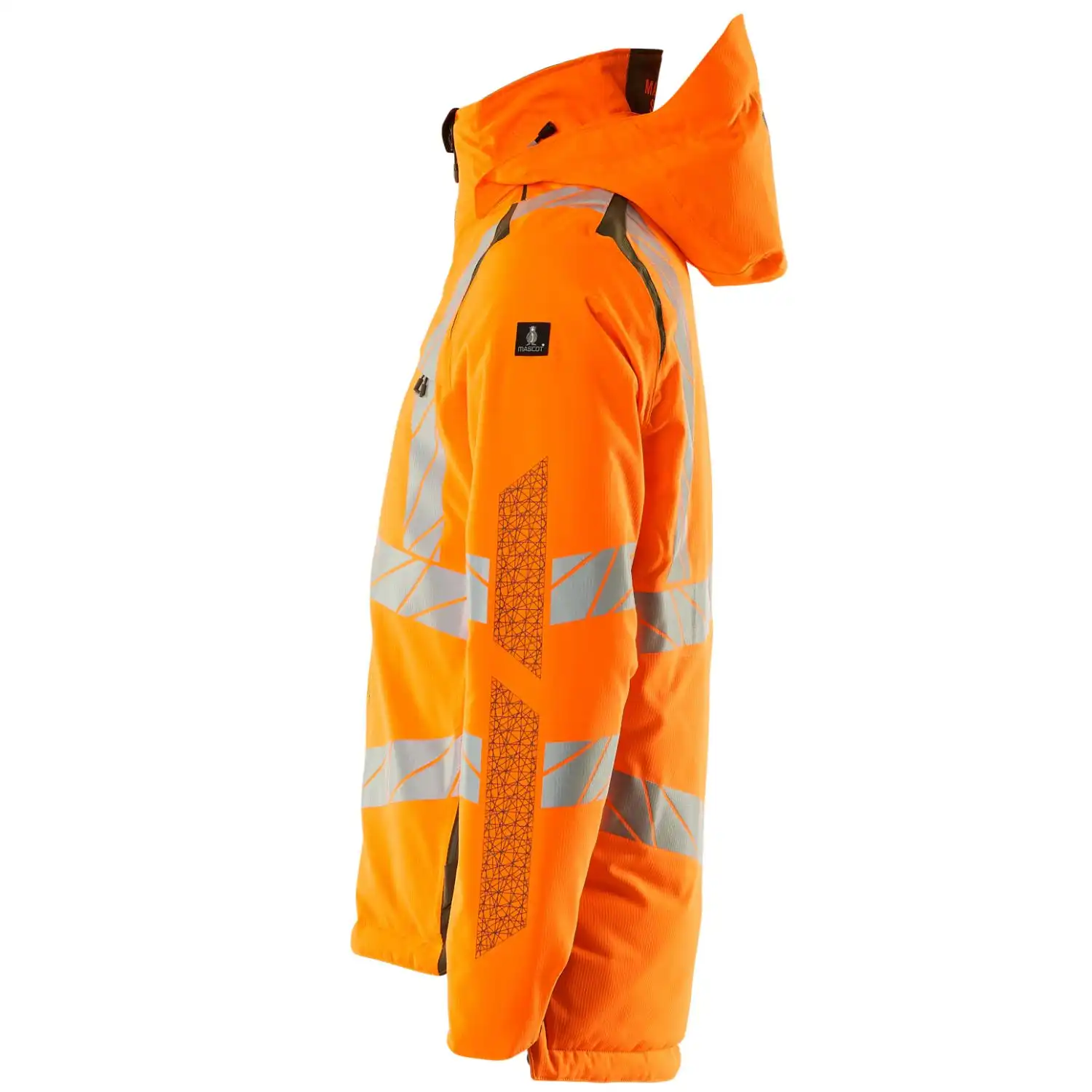 Warnschutz Winterjacke "ACCELERATE SAFE" in orange/moosgrün, XXL - Thumbnail 3