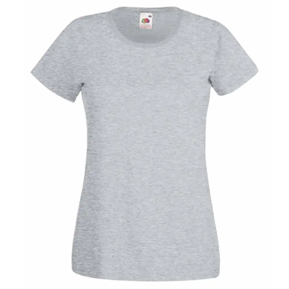 Damen T-Shirt "F288N" 100% Baumwolle Valueweight in heather grey, M - Bild 1