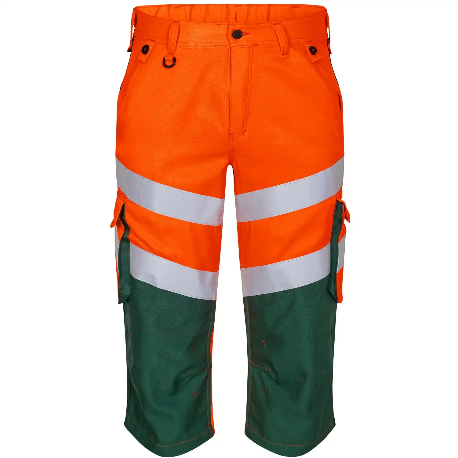Warnschutz Piratenhose "6544-319" Safety in orange/grün, 48 - Thumbnail 1