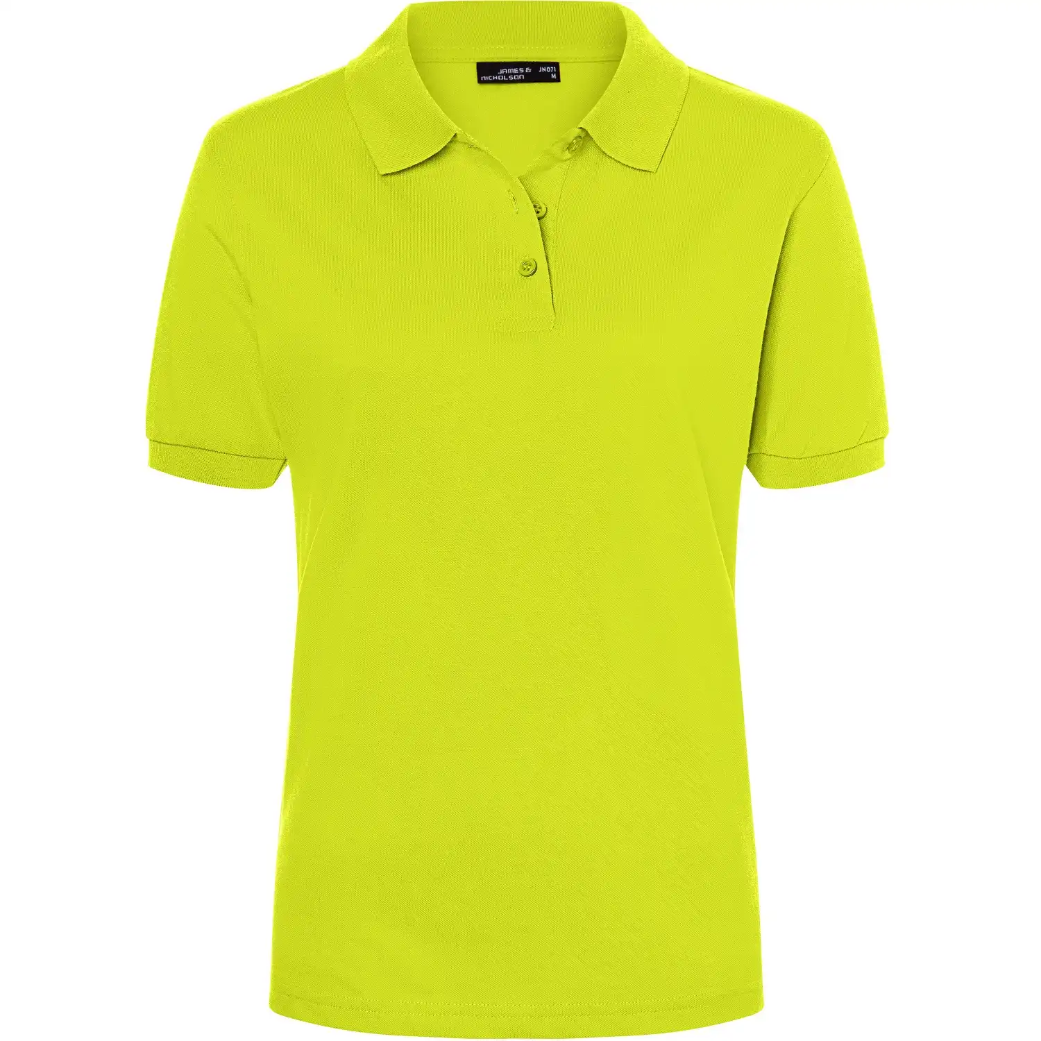 Damen Polo-Shirt Classic "JN071" in acid-yellow, XL - Thumbnail 1