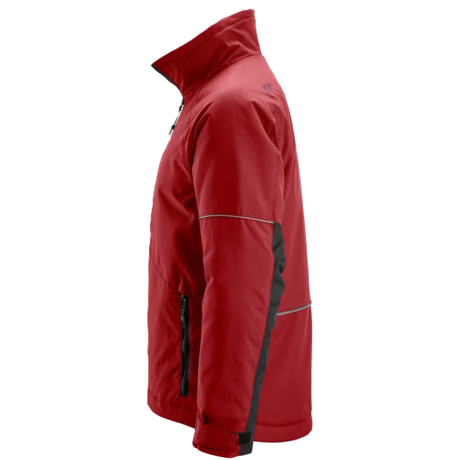 Herren Winterjacke "1158" in rot/schwarz, S - Thumbnail 4