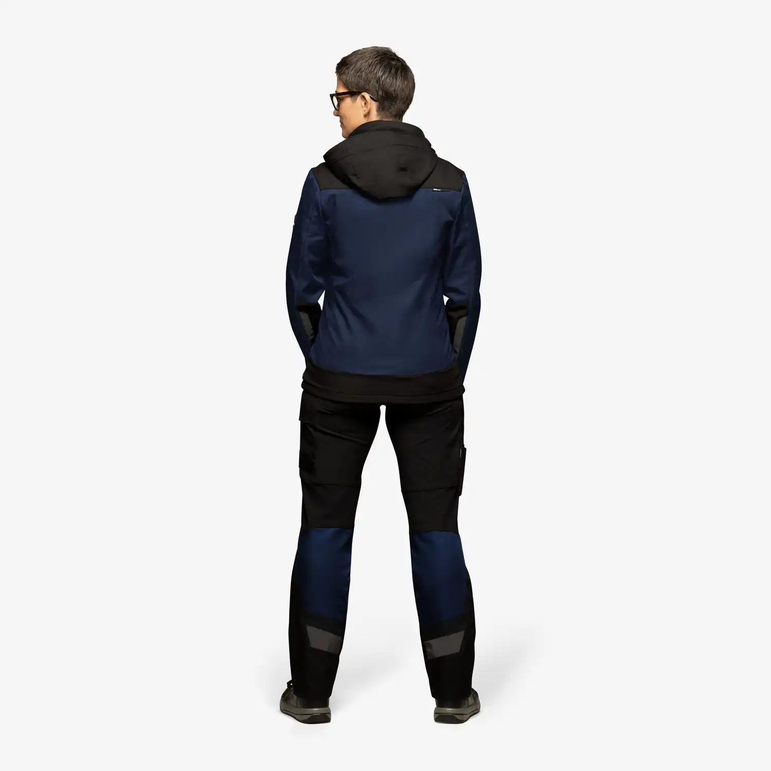 Damen Softshelljacke "JULIA" in marine/schwarz, L - Thumbnail 2