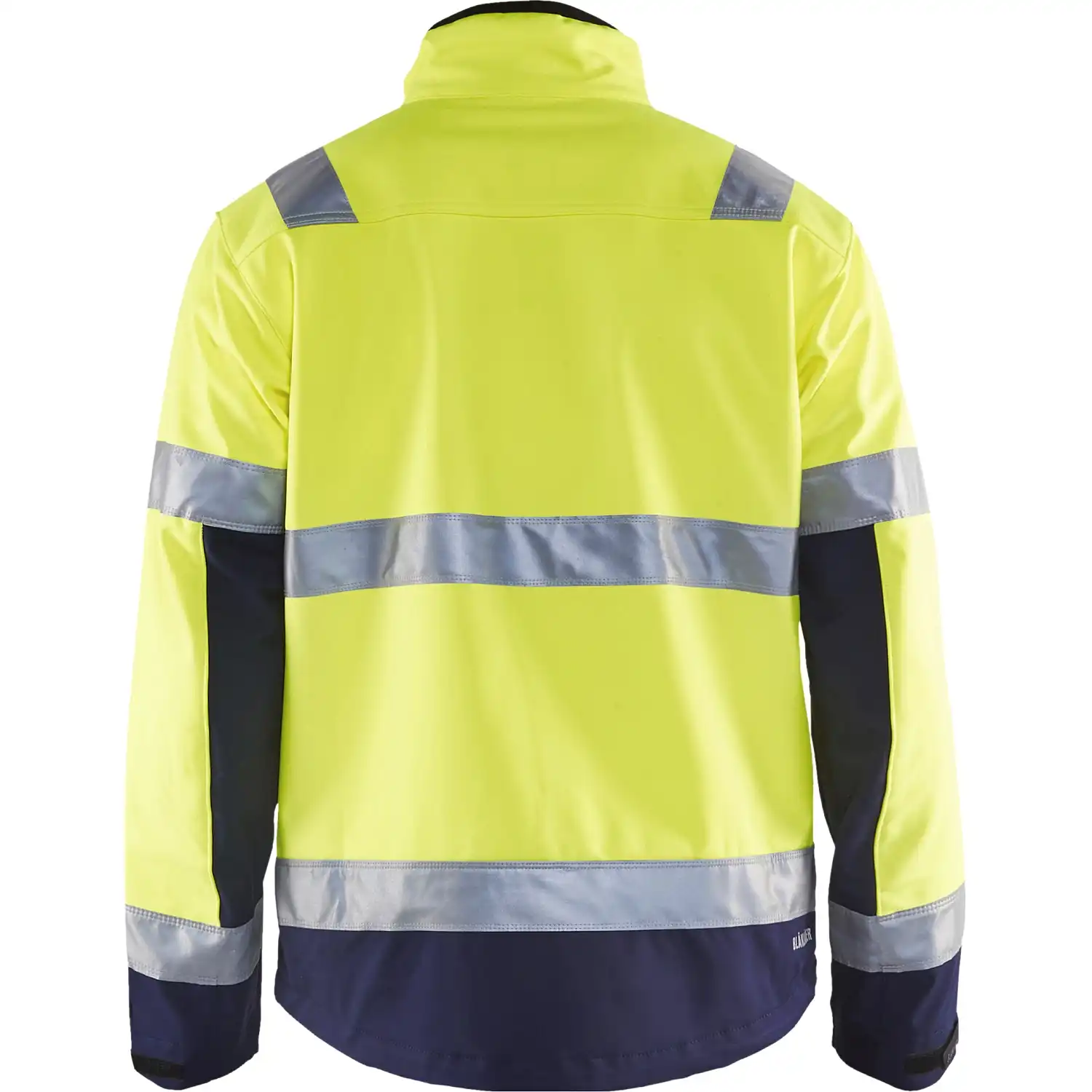 Warnschutz Softshelljacke "4900" in gelb/marine, XL - Thumbnail 2