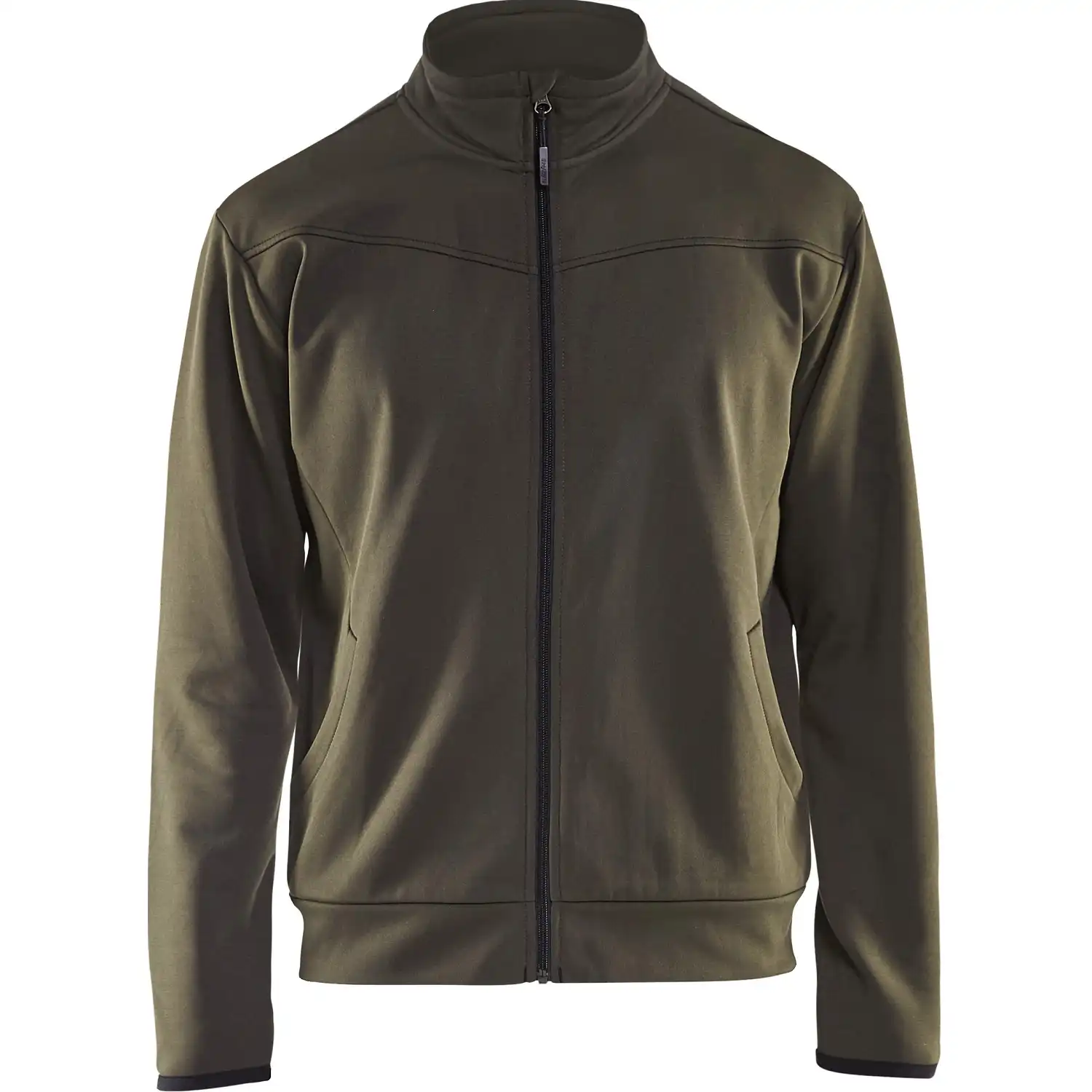 Sweatjacke "3362" Service Plus in oliv/schwarz, XL - Thumbnail 1