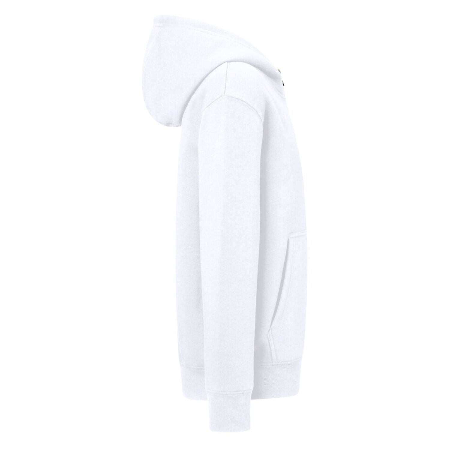 Kinder Sweatjacke Bio-Baumwolle "565" in 110/116, Weiß - Thumbnail 3