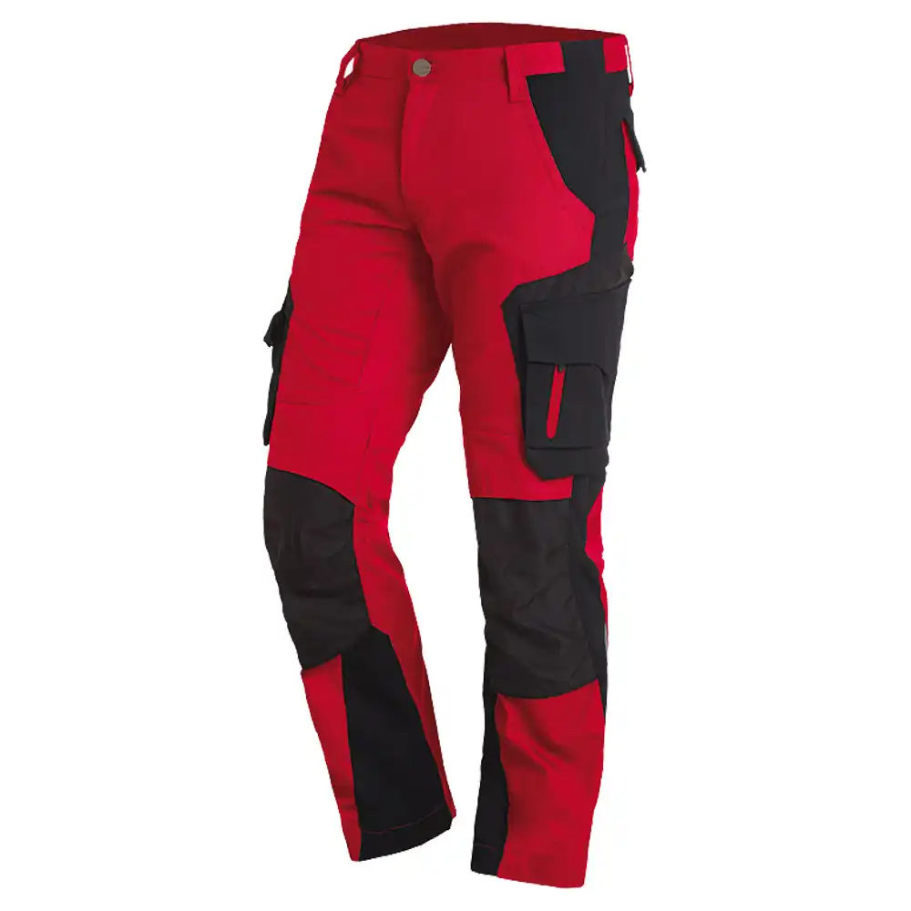 Arbeitshose FLORIAN in rot/schwarz, 48 - Thumbnail 1
