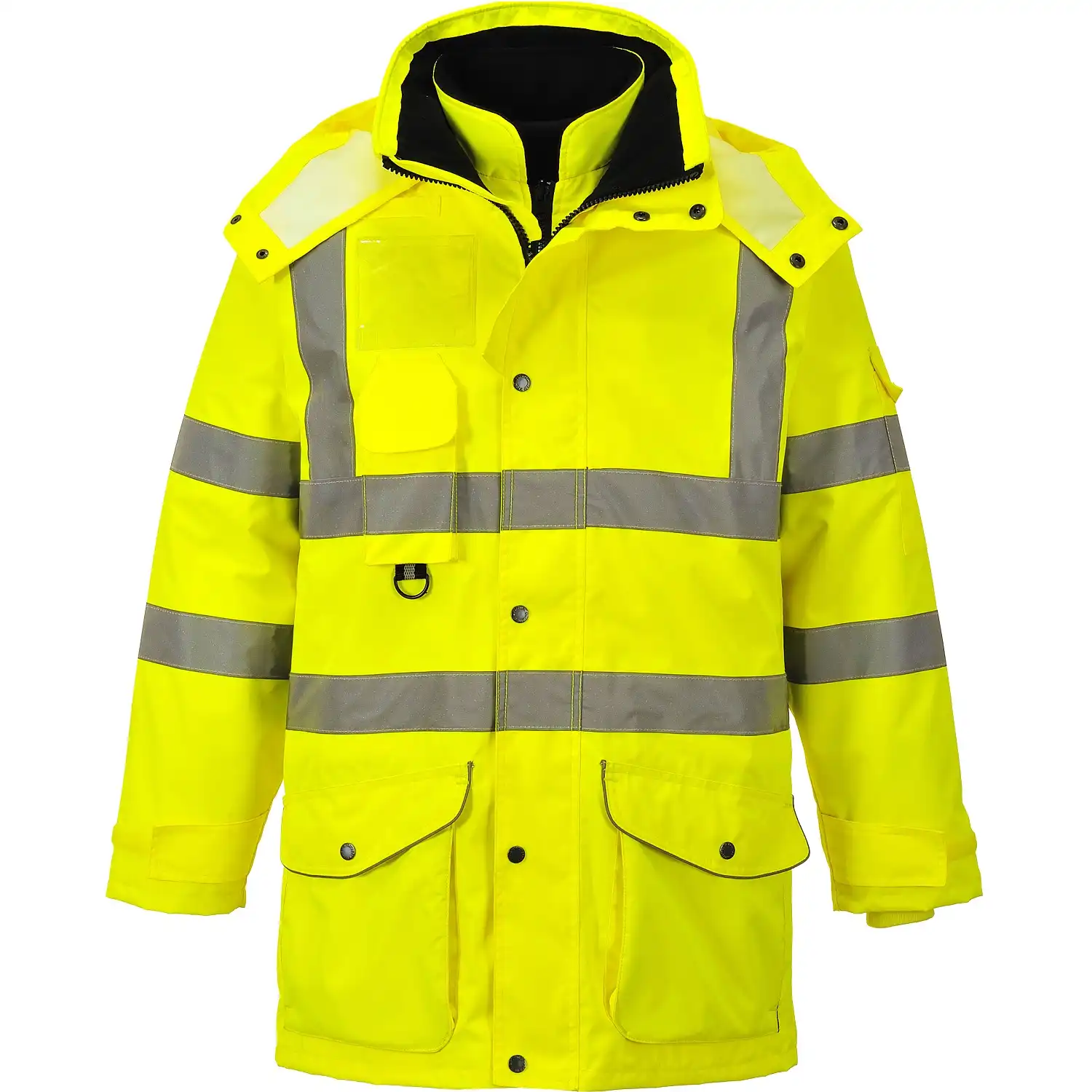 Warnschutz Winterjacke 7in1 "S427" Traffic gelb in XL - Thumbnail 1