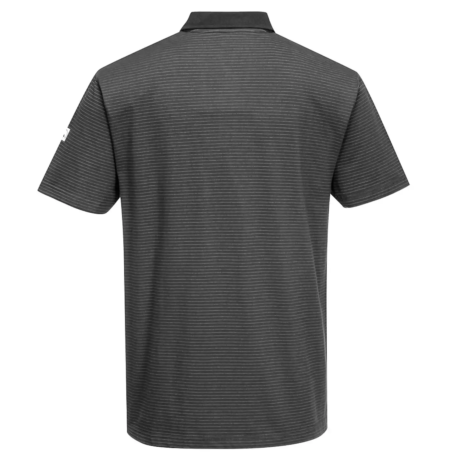 ESD Antistatik Polo-Shirt "AS21" in grau, L - Thumbnail 2