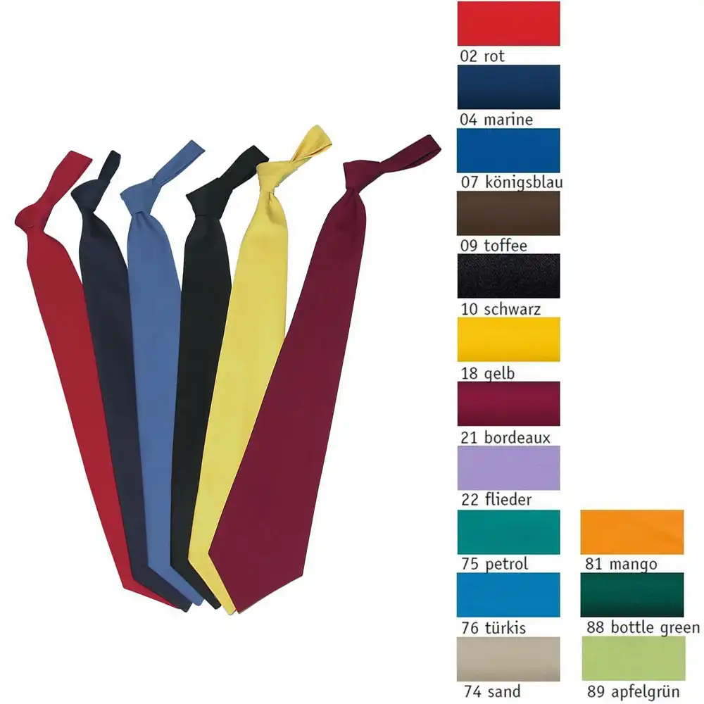 Krawatte "02/157" in königsblau - Bild 1