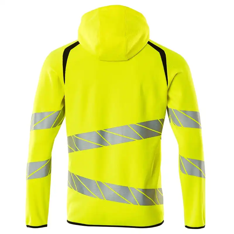 Warnschutz Kapuzensweatshirt "ACCELERATE SAFE" in gelb/schwarz, L - Thumbnail 2