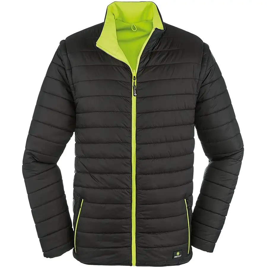 Warnschutz Wende-Softshelljacke RENO gelb in M - Thumbnail 5