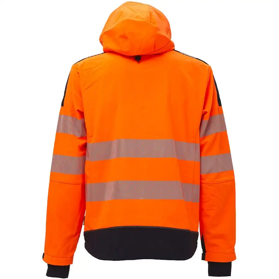 Warnschutz Softshelljacke "MIKY" Hi-Light in Orange, S (DE size: XS) - Thumbnail 2
