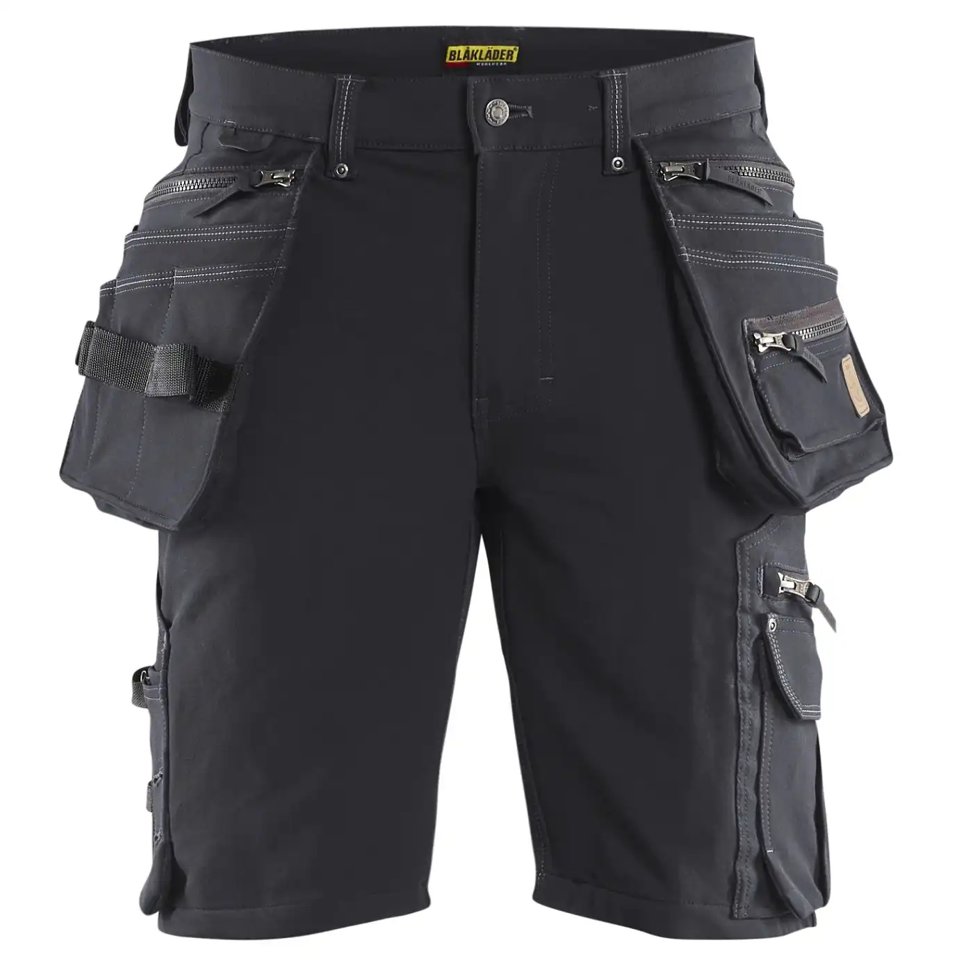 Stretch Handwerker-Shorts "1988" X1900 in dunkelgrau/schwarz, C44 - Thumbnail 1