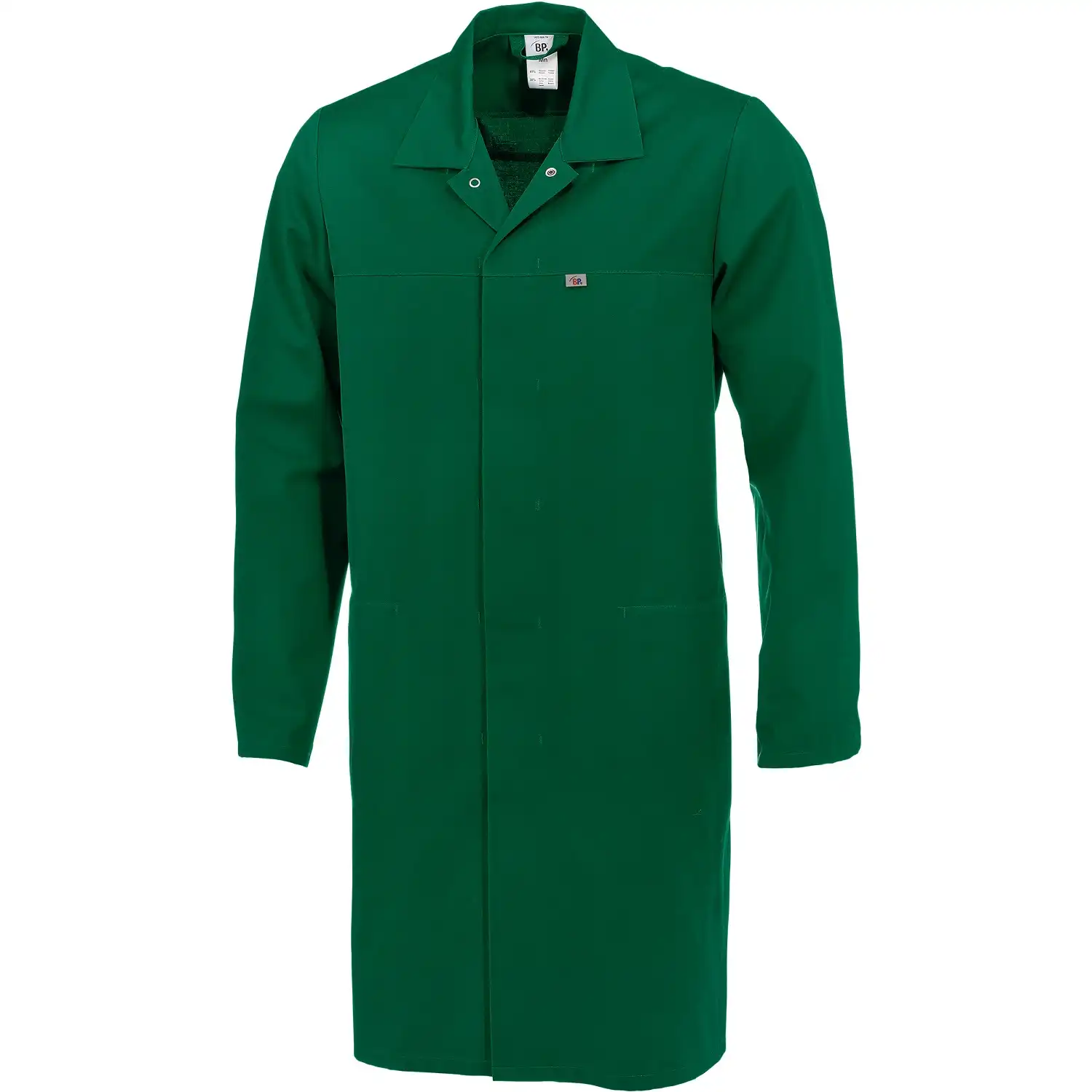 Berufsmantel "1673-500" HACCP in mittelgrün, XL - lang - Bild 1
