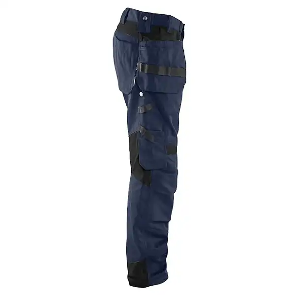 Handwerkerhose "1555" in marine/schwarz, C52 - Thumbnail 4