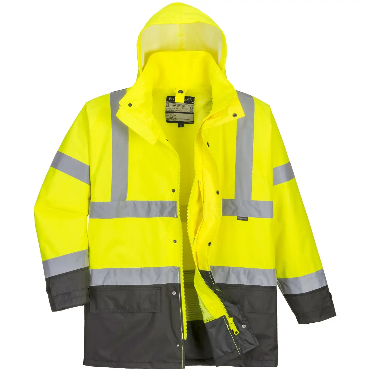 Warnschutz Winterjacke 5in1 "S768" Executive in gelb/grau, L - Bild 1