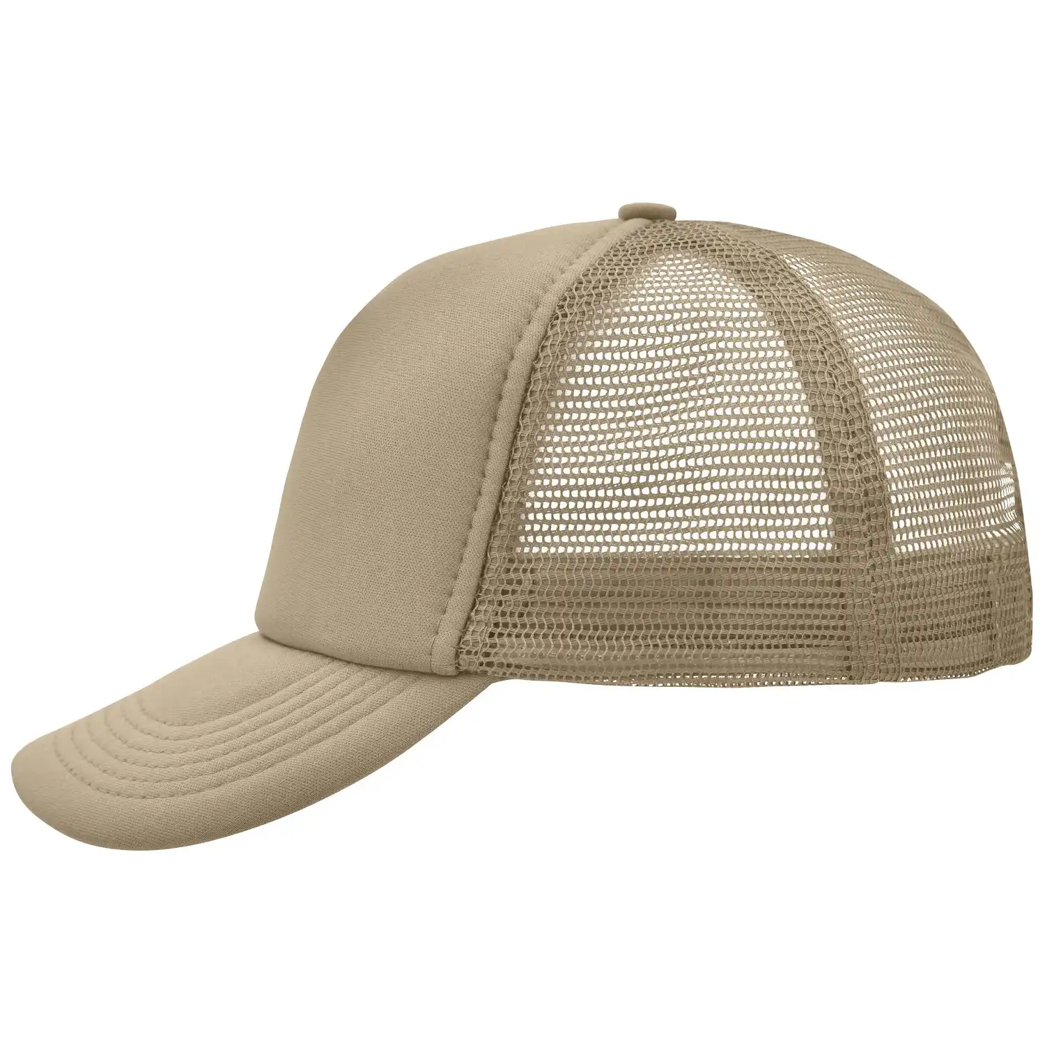 Mesh Basecap "MB070" 5-Panel-Polyester in khaki - Bild 1