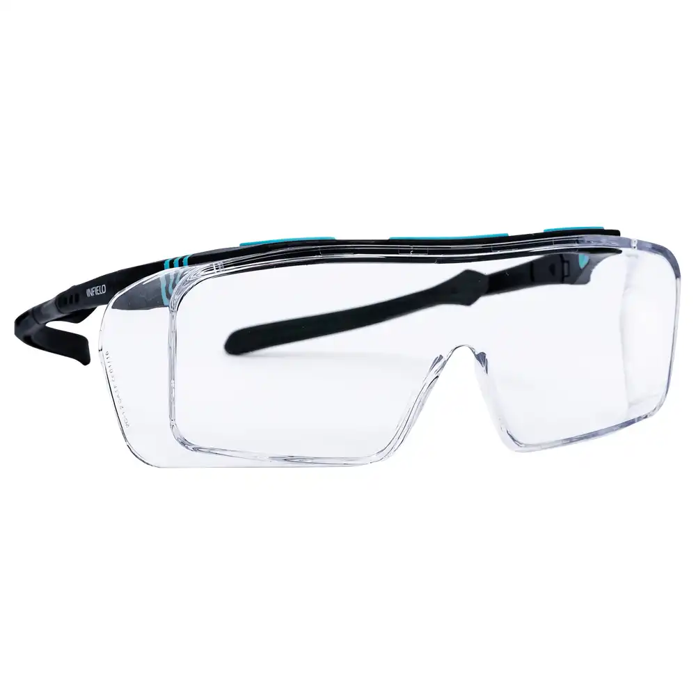 Überbrille "ONTOR" Schwarz/Cyan - Thumbnail 1