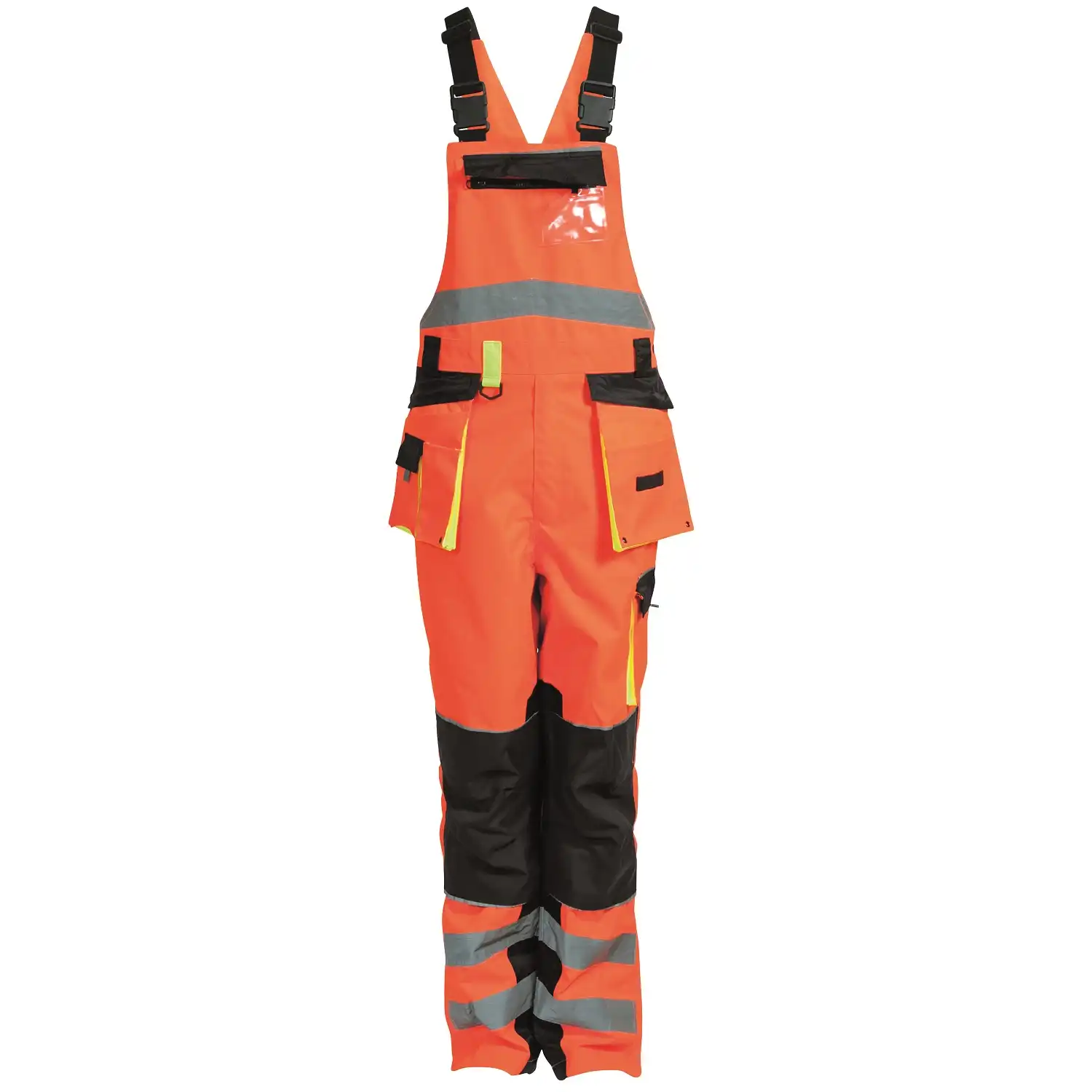 Warnschutz Latzhose "089904R" Visible Xtreme Kl. 3 in fluororange, XXL - Bild 1