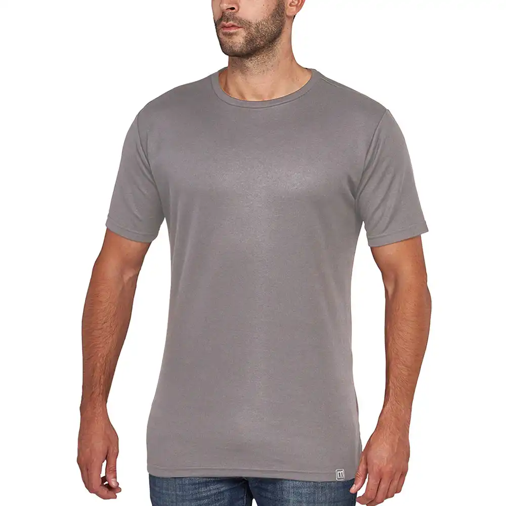 T-Shirt "SLASH" Powerdry in steingrau, XXL - Bild 1