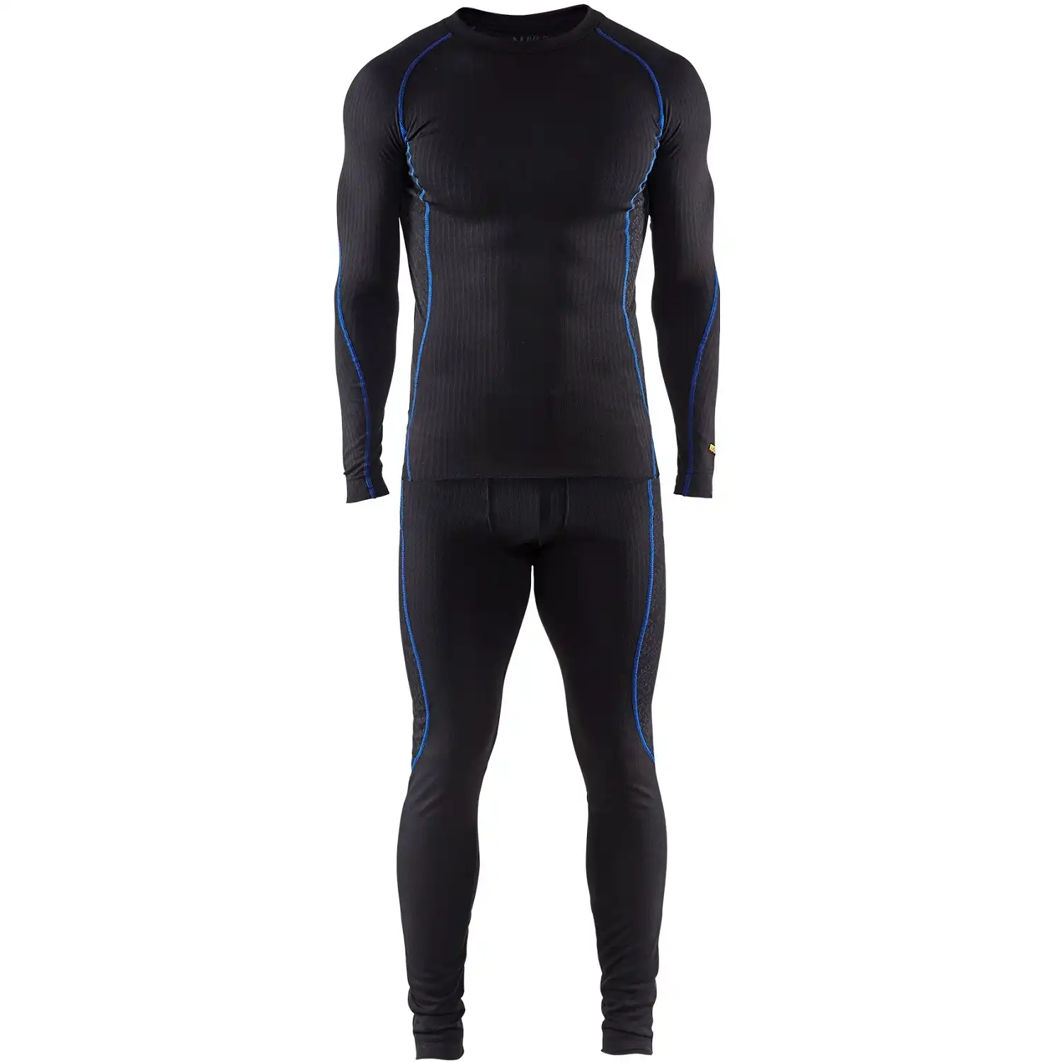 Unterwäsche-Set lang "6810" LIGHT schwarz in XL - Thumbnail 1