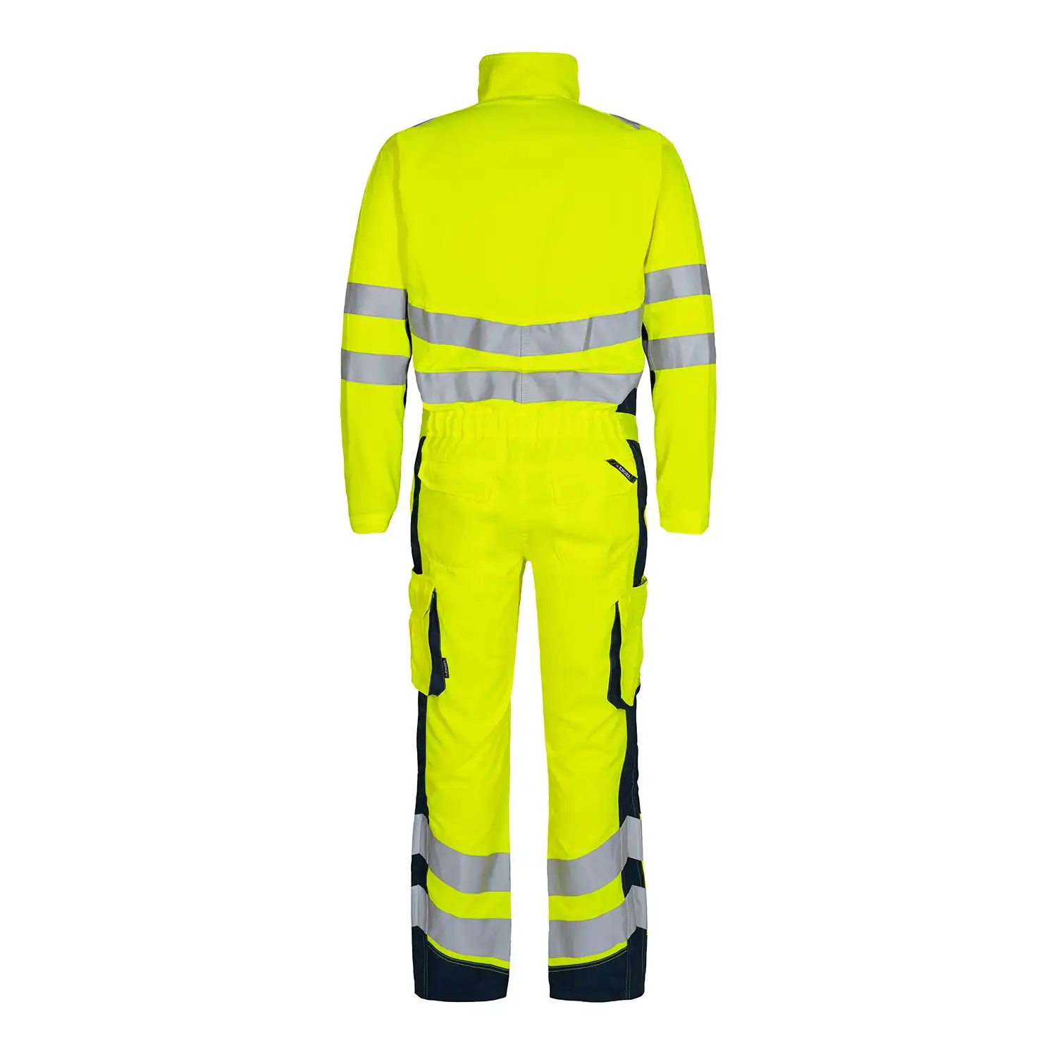 Warnschutz Overall "4545-319" Safety Kl. 3 in gelb/marine, L - Thumbnail 2
