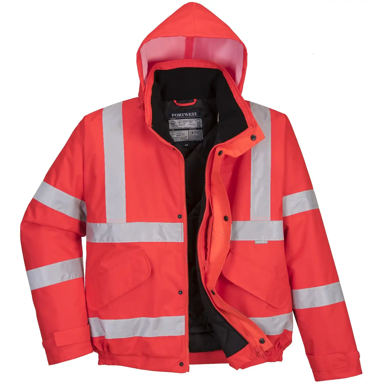 Warnschutz Pilotenjacke "S463" in Rot, L - Bild 1