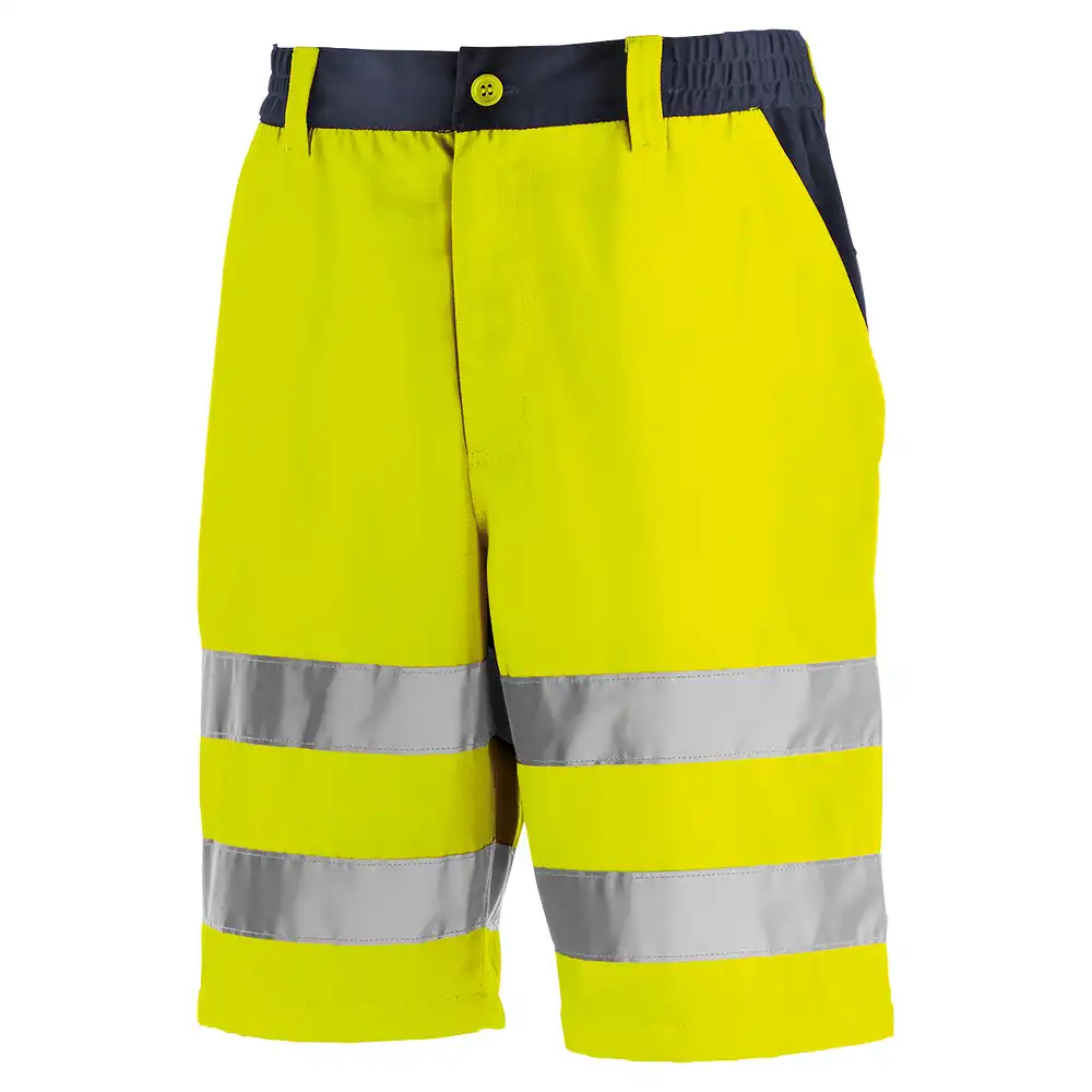 Warnschutz Shorts "ERIE" gelb/marine in 48 - Thumbnail 1