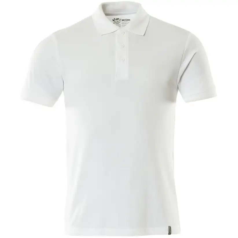 Bio Polo-Shirt "20683" Crossover in XXL, Weiß - Bild 1