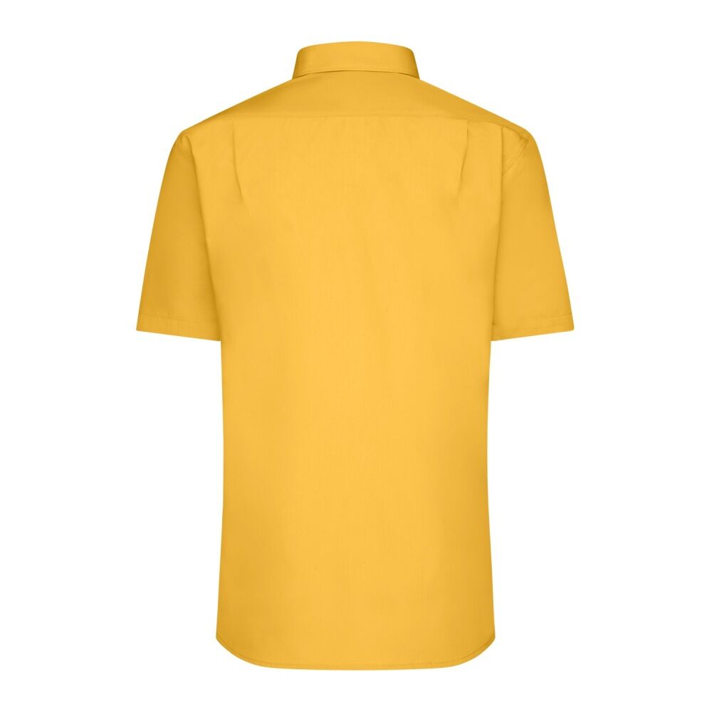 Kurzarm Hemd "JN680" in yellow, 3XL - Thumbnail 2
