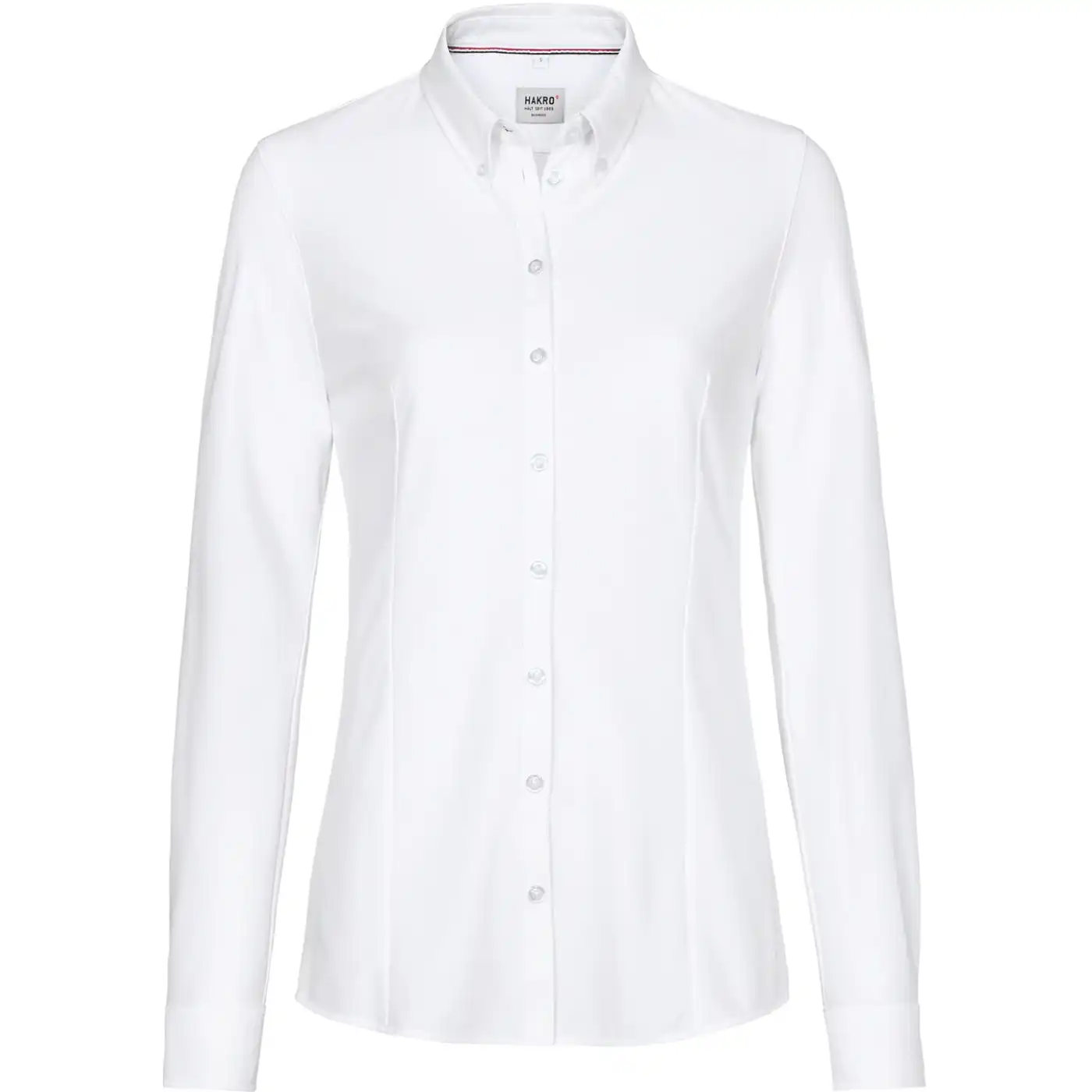 Bluse "NATURAL STRETCH" 129 langarm in L, Weiß - Thumbnail 1