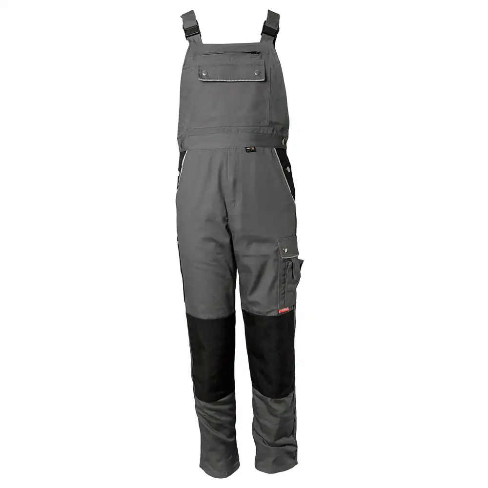Latzhose "CANVAS 320" Cordura®-Besatz in grau/schwarz, 46 - Bild 1