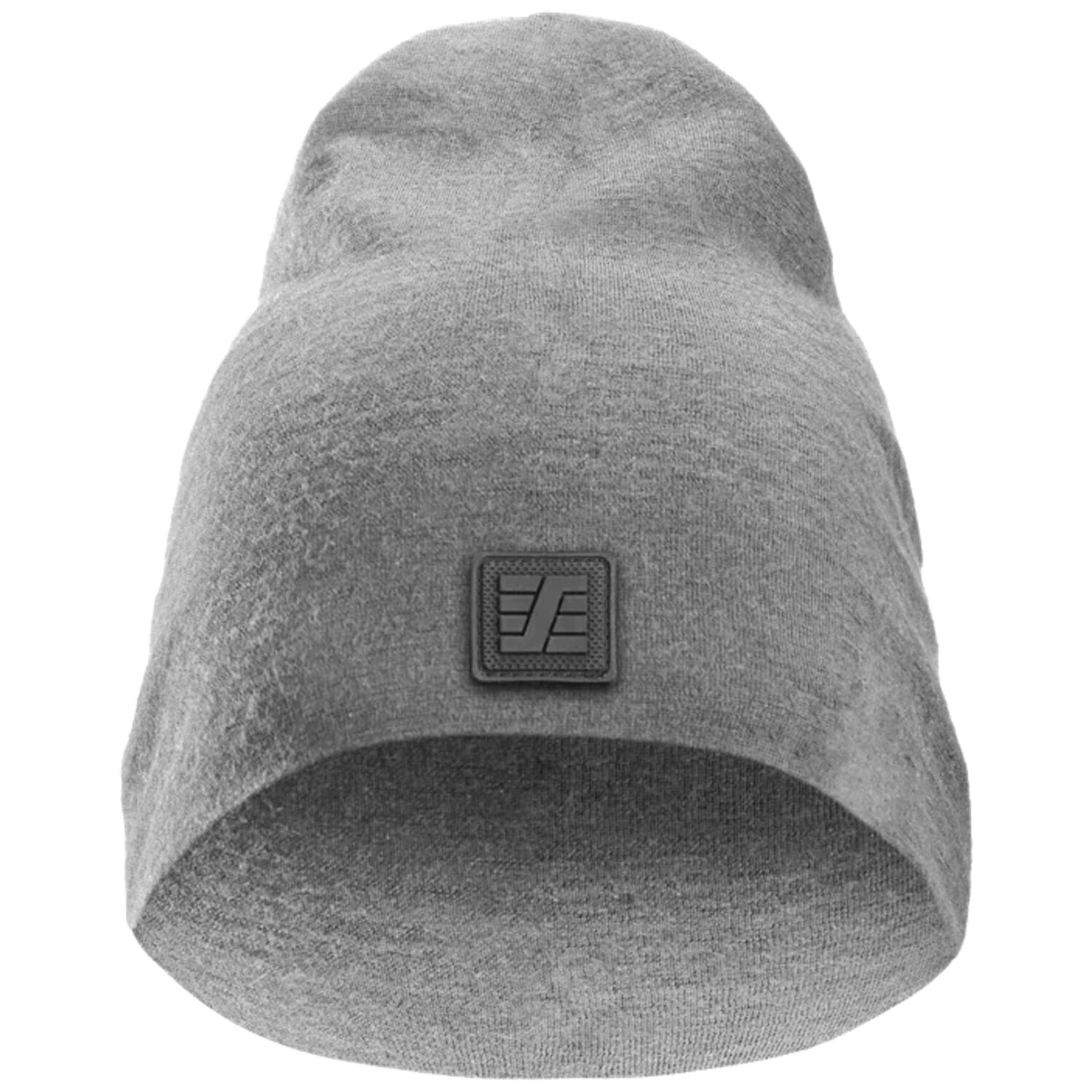 Beanie "9009" aus Merinowolle in grau-meliert - Bild 1