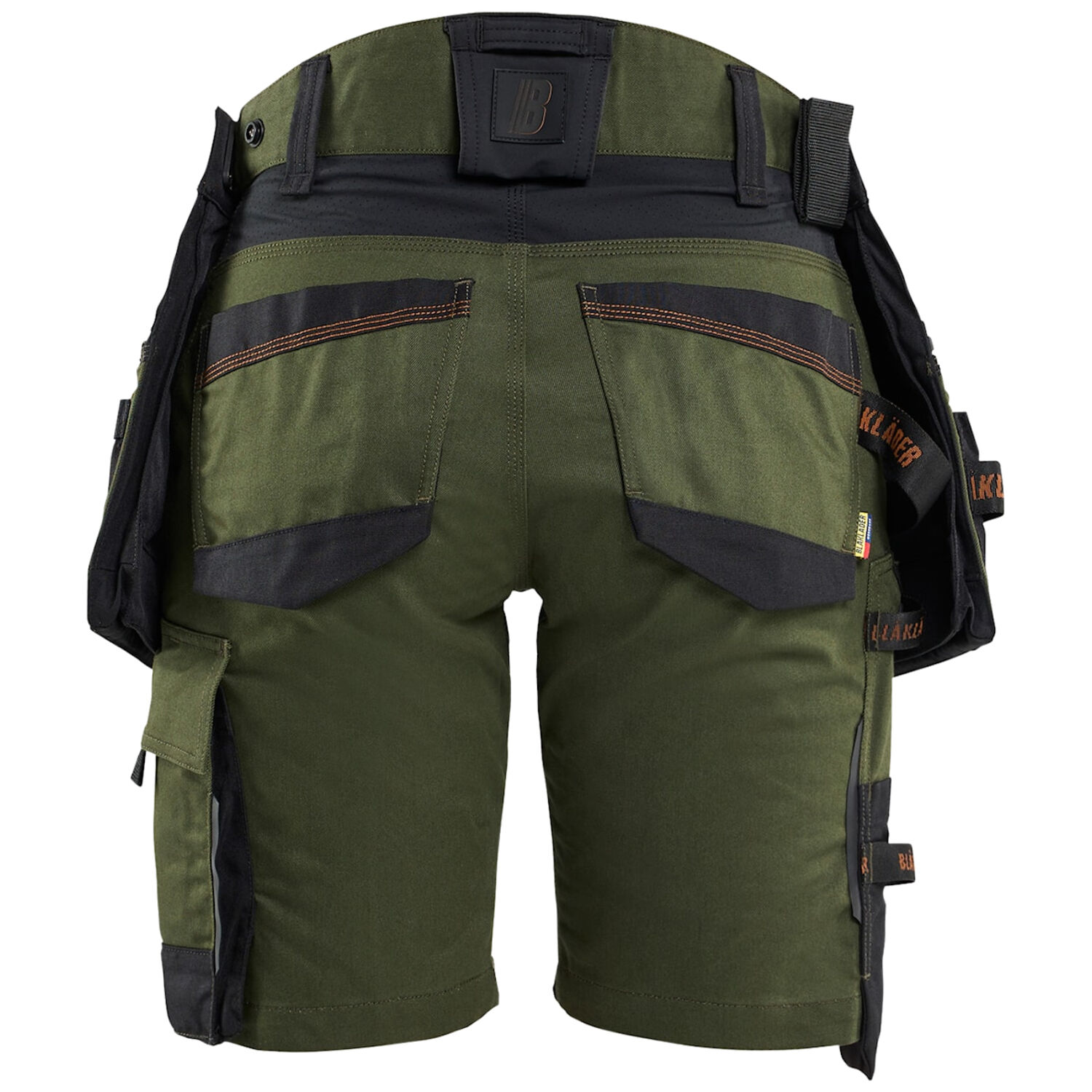 Damen Arbeitsshorts STRIKER "7175" in C32, waldgrün/rost - Thumbnail 2