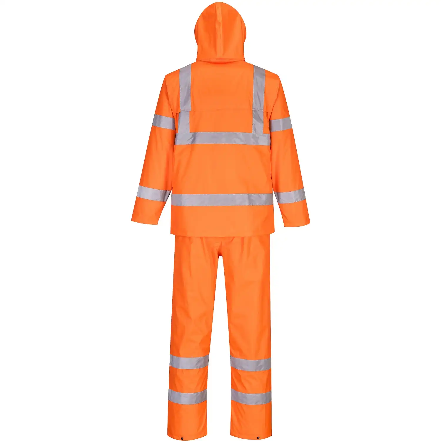 Warnschutz Regen-Set "H448" Essentials in Orange, XL - Thumbnail 2
