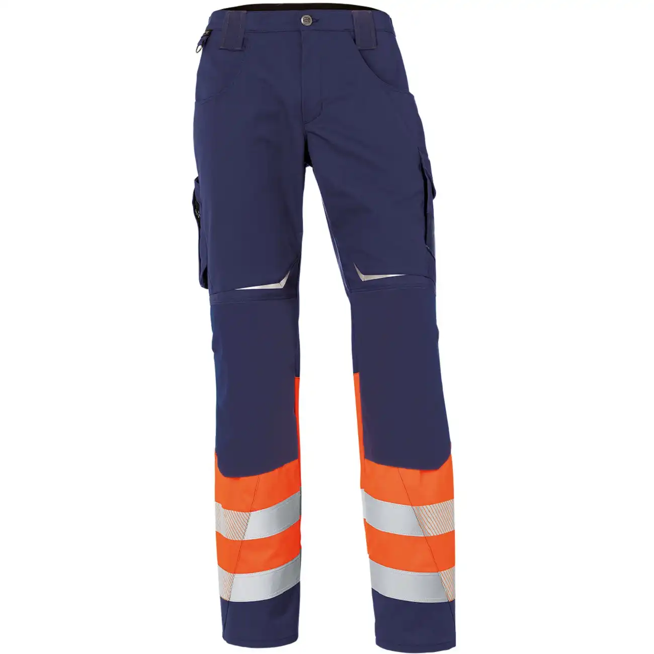 Warnschutz Bundhose "REFLECTIQ" Kl. 1 in orange/dunkelblau, 23 - Bild 1