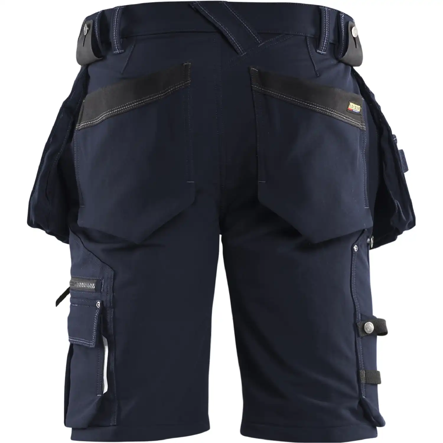 Stretch Handwerker-Shorts "1988" X1900 in Dunkelmarine/Schwarz, C44 - Thumbnail 2