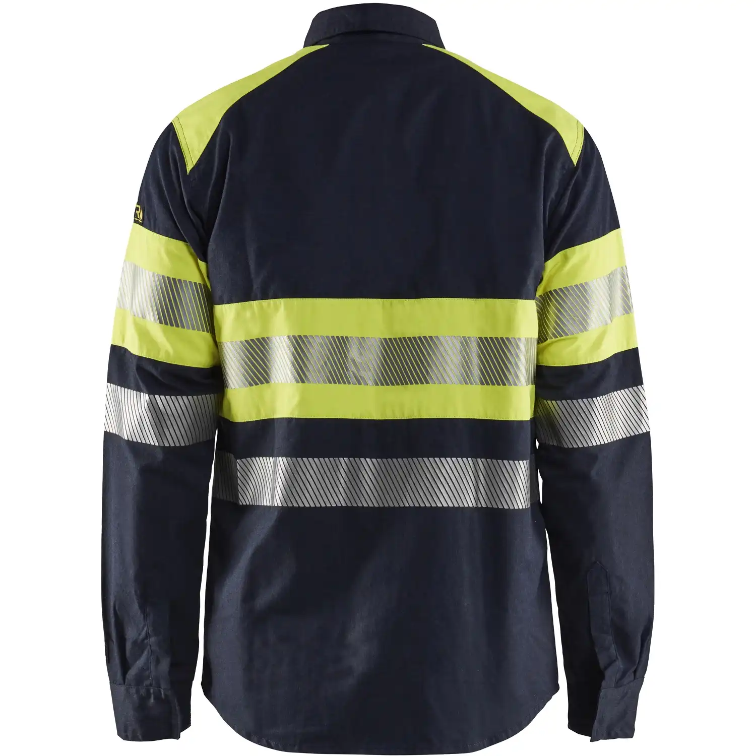 Multinorm Arbeitshemd "3229" marine/gelb in L - Thumbnail 2