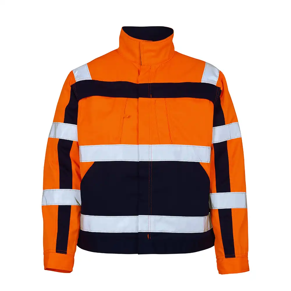 Arbeitsjacke "CAMETA" Safe Compete  in fluor orange/marine, XXL - Bild 1