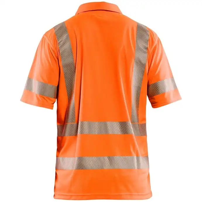 Warnschutz Polo-Shirt mit UV-Schutz "3428" in Orange, 3XL - Thumbnail 2
