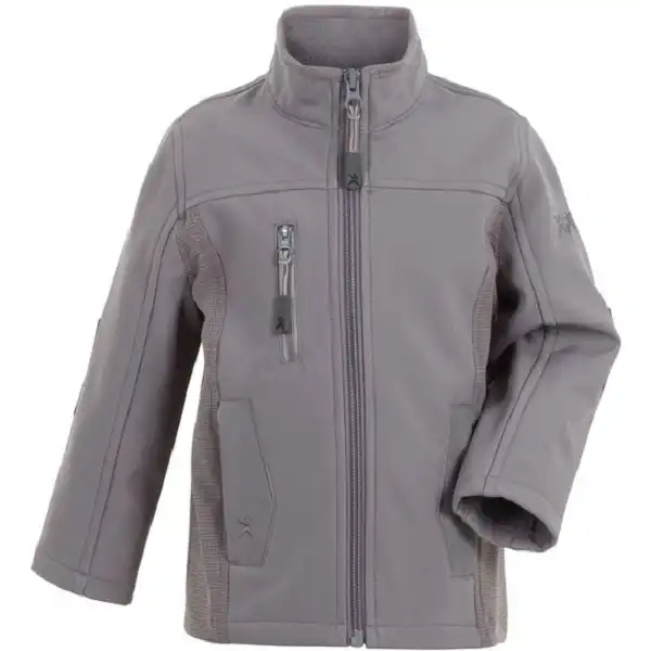 Kinder Softshelljacke Pure "Norit" in zink, 110/116 - Thumbnail 1