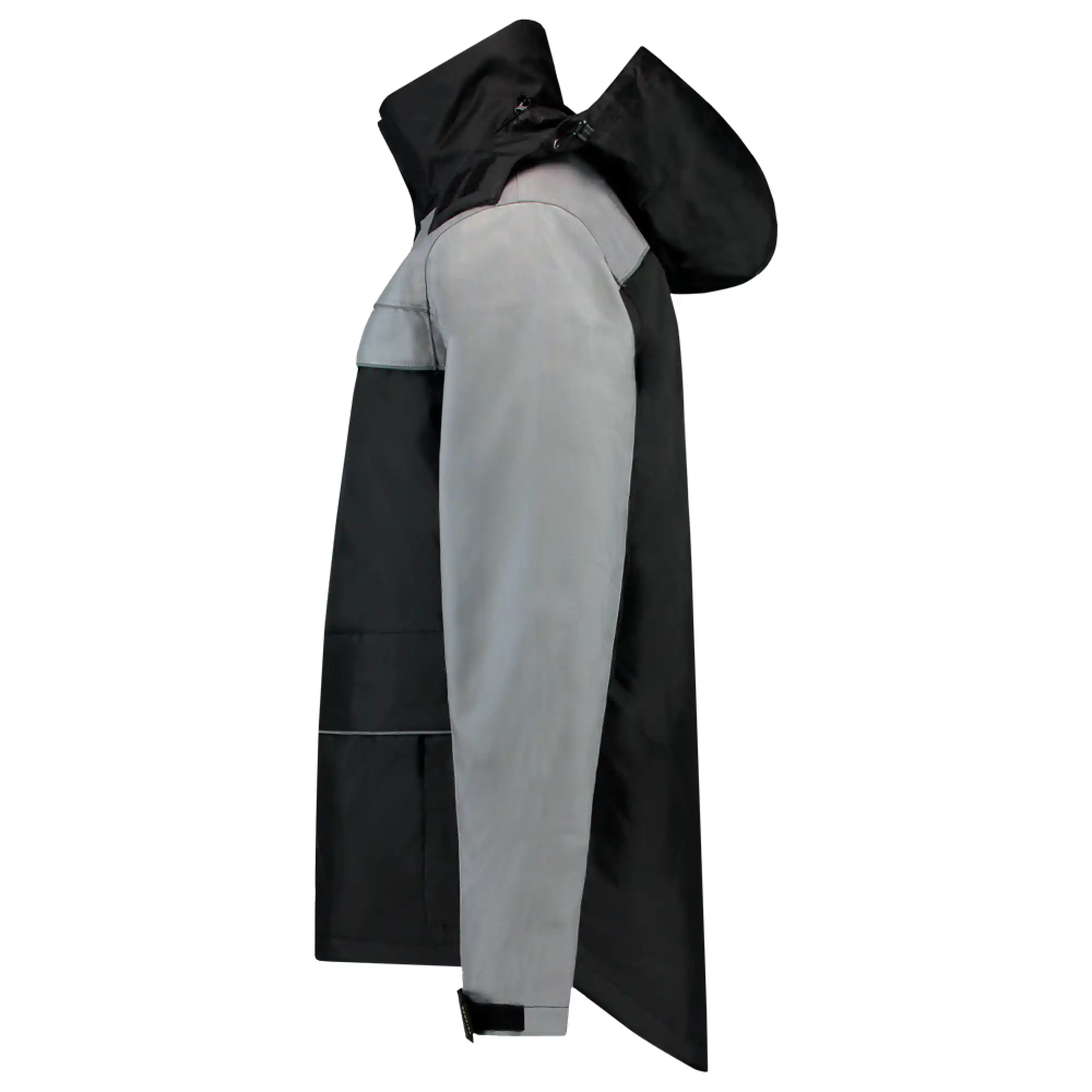 Regenparka "402003" Workwear in black/grey, XS - Thumbnail 3