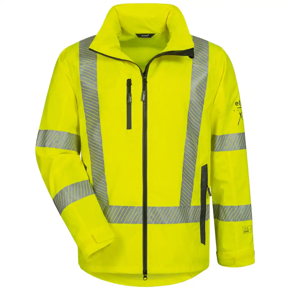 Warnschutz Regenjacke Kl. 3 "AIDEN/FARLAN" in gelb, XL - Thumbnail 1