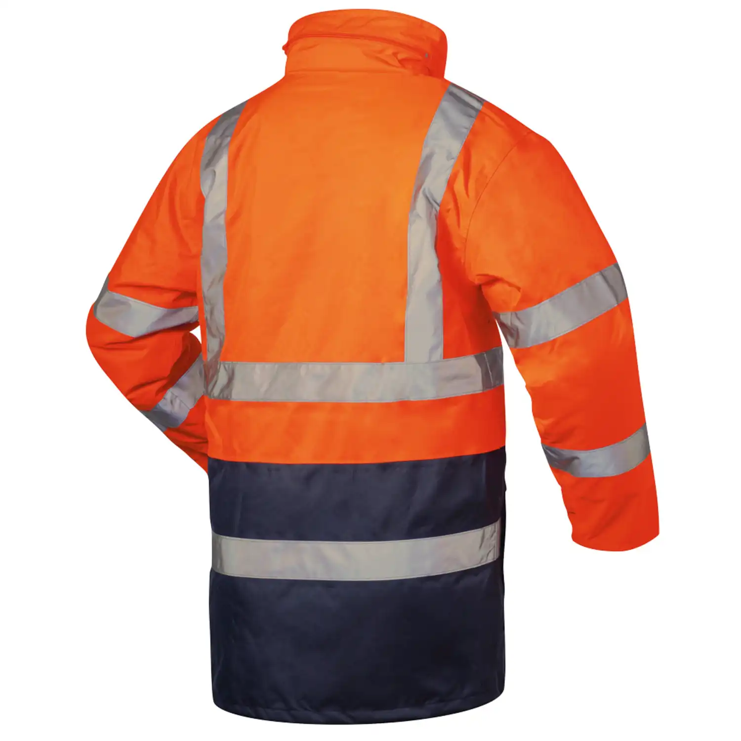 Warnschutz-Parka 2-in-1 "ALEXANDER" orange/marine in XL - Thumbnail 2